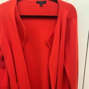 J.Crew collarless Juliette blazer, red, size s